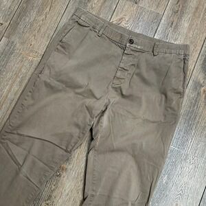 Bearbottom Clothing Khaki Chinos Pants Mens XL 32" Elastic Waist Cotton Blend